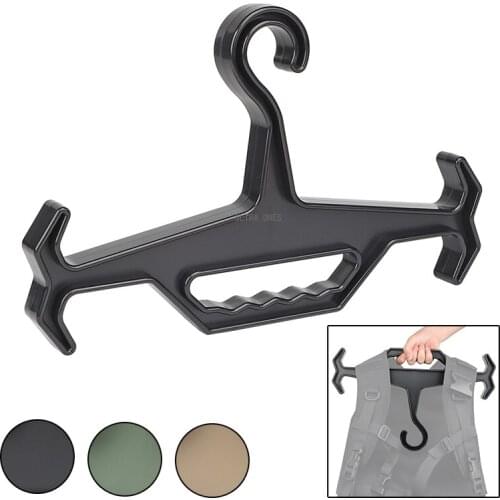 Tactical Heavy Duty Coat Hanger Military Training Shooting Reusable Vest Hanger Hiking Climbing Camping Airsoft Gear Equipment