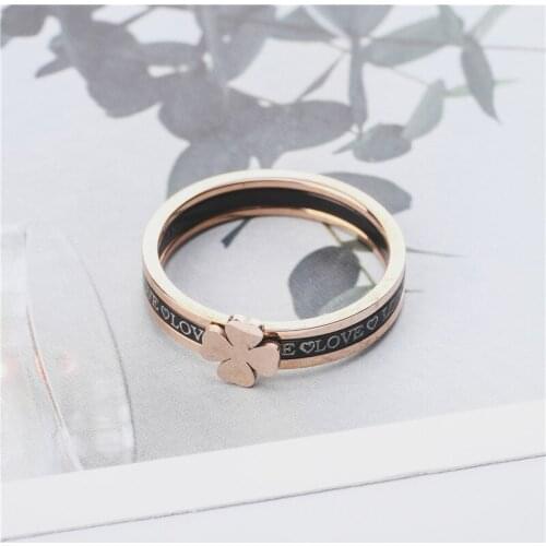 Ring For Women Ring Fashion Jewelry Hot Sell Finger Ring Gift Package Rings Suitable For Dating Wear Rose Gold Flower Ring
