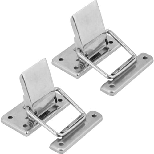 2pcs Stainless Steel Hardware Cabinet Case Spring Loaded Latch Catch Toggle Hasp Toggle Clamp Horizontal Clamp