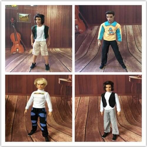 5Sets Clothes+5Pairs Shoes Fashion Ken Doll Clothes And Accessories Ken Doll Shoes For Ken DIY