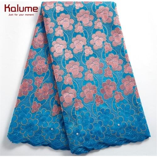 Kalume African Swiss Lace Fabric 2021 High Quality Duibai Lace Handcut Switzerland Nigerian Cotton Lace Fabric For Wedding H2421