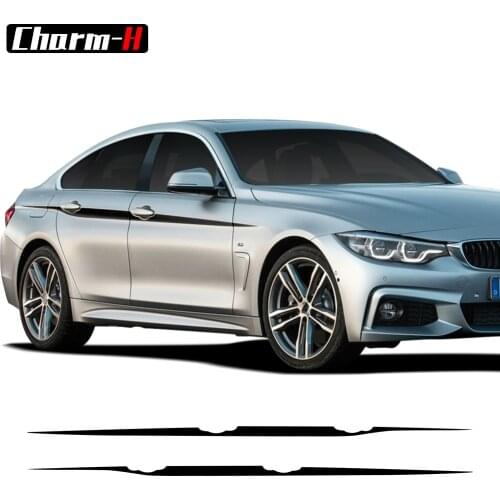 Car Styling Door Side Upper Stripes Waistline Vinyl Decal Stickers for BMW 4 Series Gran Coupe F36 Accessories