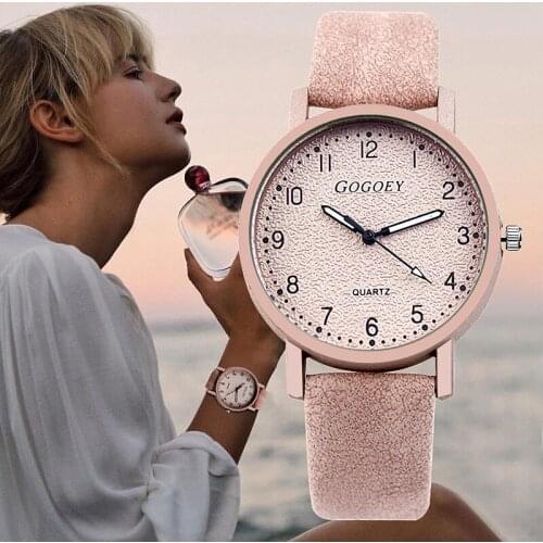 Womens Watches Fashion Leather Watch Women Watches Gogoey Brand Ladies Watch Clock zegarek damski dames horloges vrouwen 2021