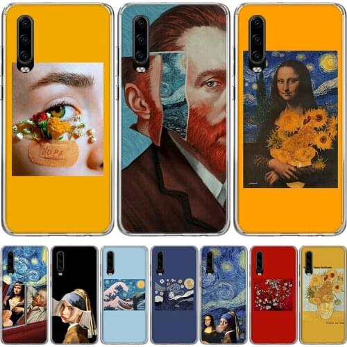 Great art aesthetic van Gogh Phone Case for Huawei P30 P40 P20 P10 Mate 20 10 30 Lite Pro P Smart Z Plus + Art Shell Cover Coque