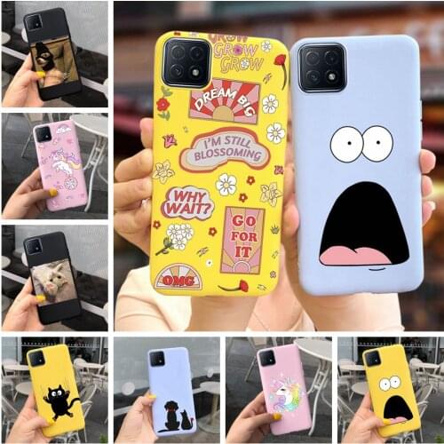 Cute Candy Painted Cover For Oppo A53 A73 A93 5G Case Soft Silicone Fundas Oppo A73 5G A 53 73 93 OppoA53 OppoA73 5G Phone Cases