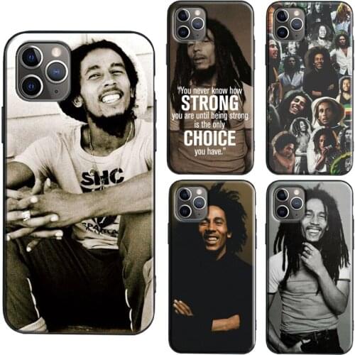 Bob Marley Quotes Rasta Reggae Case For iPhone 11 12 Pro Max mini SE 2020 6S 8 7 Plus X XR XS Max Back Cover Shell