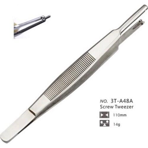 Eyeglasses Repair Tweezers Stainless Steel Mini Screws Holder Tweezers Clip for Glasses, Watch, Small Electronics Repair