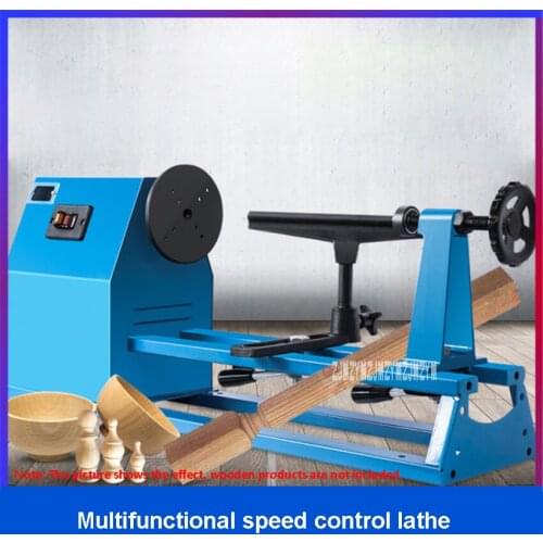 RWL-1000I Multifunctional Woodworking Lathe Adjustable Speed Bench Lathe Household DIY Wooden Beads Lathe 220V (Extended Rail)