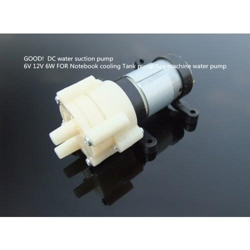 GOOD! 385 DC water suction pump 6V 12V 6W FOR Notebook cooling Tank pump Tea machine water pump