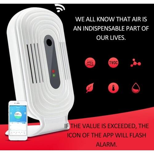 JQ-200/JQ-300 Portable Intelligent WIFI CO2 HCHO TVOC Air Quality Analyzer Detector Professional Temperature Humidity Monitor