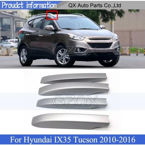 CAPQX Roof Luggage rack guard cover silver For Hyundai IX35 2010 2011 2012 For Tucson 2010-2013 204 2015 2016 Luggage rack cover