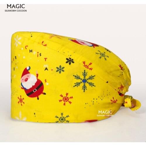 Cute men and women Pet medical Scrub pharmacist clinic hat Dentist lab cap nurse Surgical working caps nursing hats 100% cotton