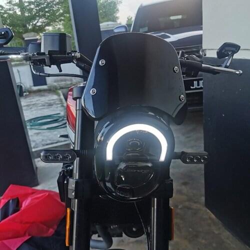 Motorcycle Headlight Windshield Fairing Windscreen For Benelli Leoncino 250 Compact Sport Wind Deflector Kit