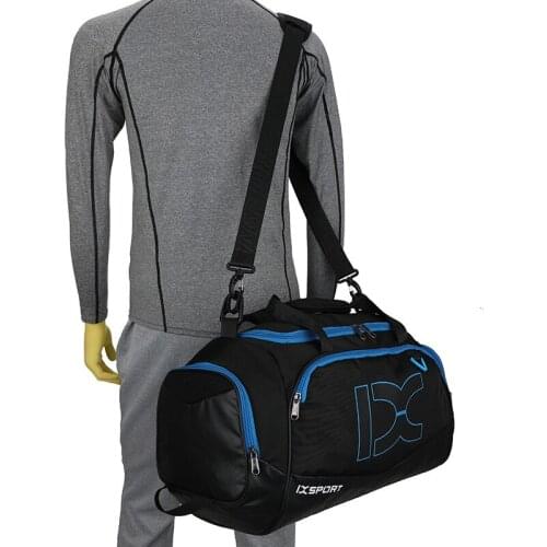 Men and women raincoat gym bag travel shoulder bag 40L large outdoor sports shoes yoga fitness dry and wet separation bag