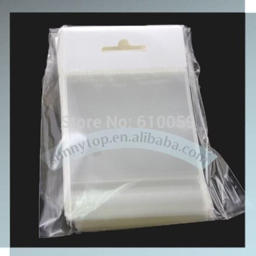 Opp header bag cello bag A4 220x310mm Eurohole bag, plastic hanging header bag