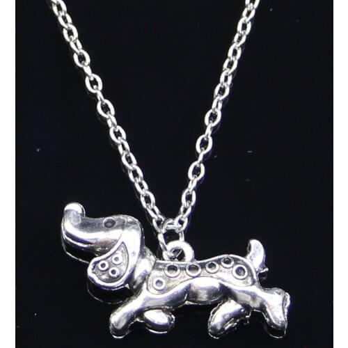 New Fashion Necklace 32x16mm dog Pendants Short Long Women Men Colar Gift Jewelry Choker