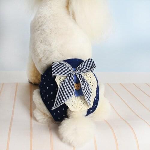 Dog Diapers Physiological Pants Soft Washable Female Dog Shorts Soft Girl Dogs Pants Pets Underwear Sanitary Panties S-XL