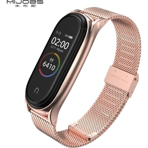 For Xiaomi Mi Band 4 3 Strap Bracelet MiBand 4 Wris Band Metal Stainless Steel Mi Band 3 Strap Correa Miband 3 Bracelet
