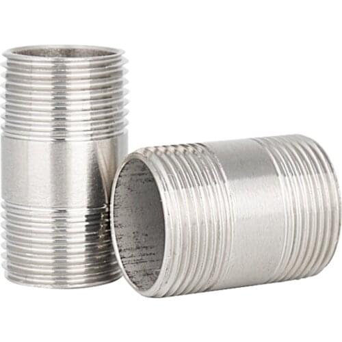 Stainless Steel Male BSP Thread Pipe Fitting 1/8" 1/2" 1/4" 3/4" For Water