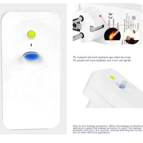 EU 16A Safety Socket Adapter Anti Electric Shock Trip Switch Smart Home Circuit Breaker Cutout Plug