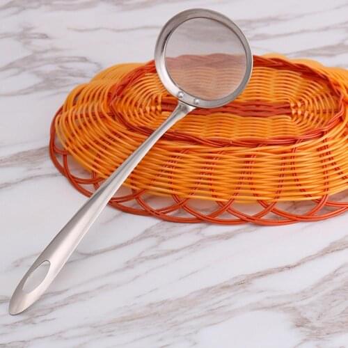 Stainless Steel Mesh Spoon Sifter Sieve Kitchen Cooking Skimmer Strainer Sink Strainer Filter Mesh Colander