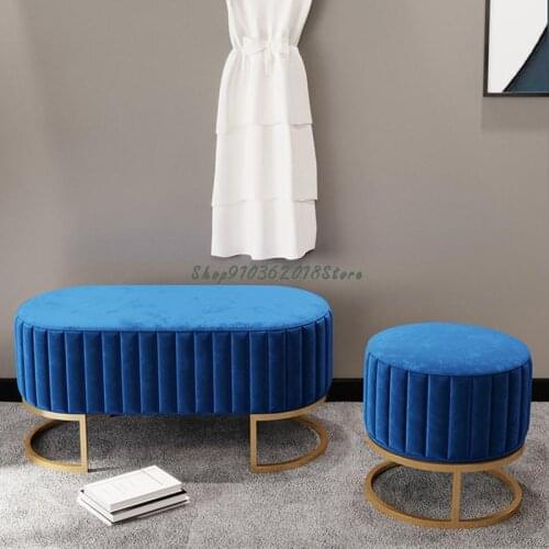 Shoe-changing stool home entrance creative childrens narrow soft cushion cushion simple and modern home light luxury Nordic