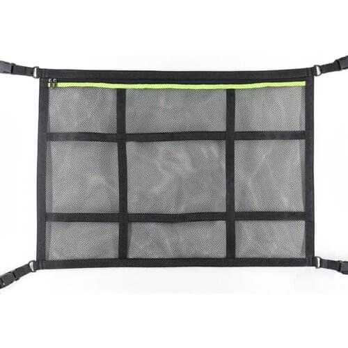 Car Ceiling Storage Storage Bag Net Pocket Car Roof Interior Cargo Net Bag Portable Car Trunk Storage Pouch For Van SUV