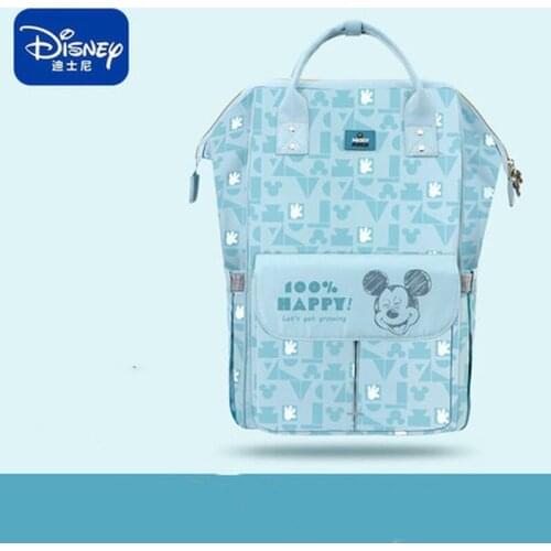 Disney Minnie Mickey diaper bag fashion mother bag cartoon backpack large capacity handbag outing bottle insulation backpack