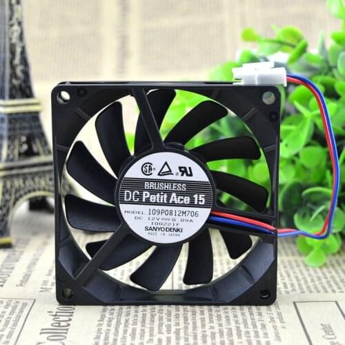 Silence of authentic FOR Sanyo 8CM radiating fan 8015 12V 0.09A 109P0812M706