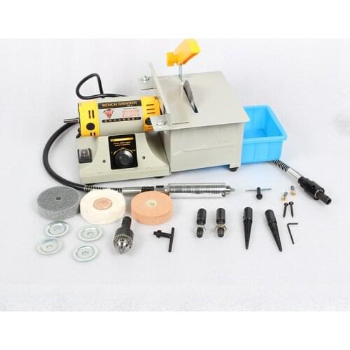 Jeweler Multifunction Jewelry Polishing Cutting Holing Engraving Machine Mini Electric Cutter For Stone Jade Wood With 350W