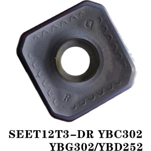 ZC 100% Original SEET SEET12T3-DF SEET12T3-DR YBC301 YBC302 Carbide Insert For Lathe Cutters High Quality 10PCS