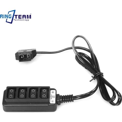 2PCS 1to4 one to four DTap Type B 1 Male Split to 4 Female Camcorder Battery Type B Ports P-Tap Power Outlets Adapter Board