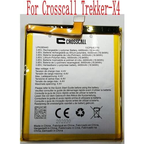 3.85V Brand new High Quality 4400mAh LPN385440 Battery For Crosscall Trekker-X4 Mobile Phone