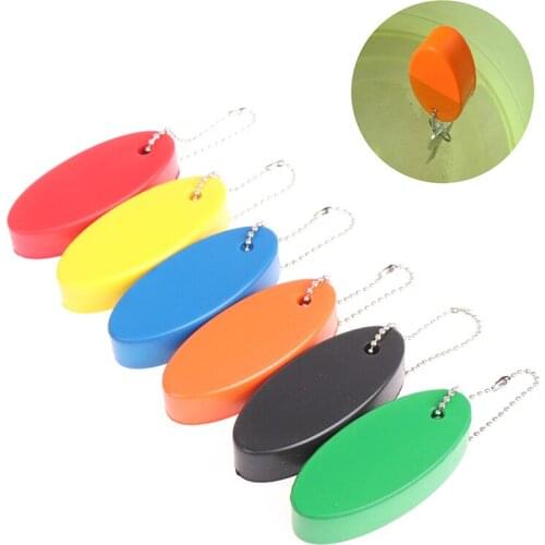 Key Ring Tube Float Keychain Floating Key Chain For Fishing Sailing Surfing Kayak Swimming Water Sports