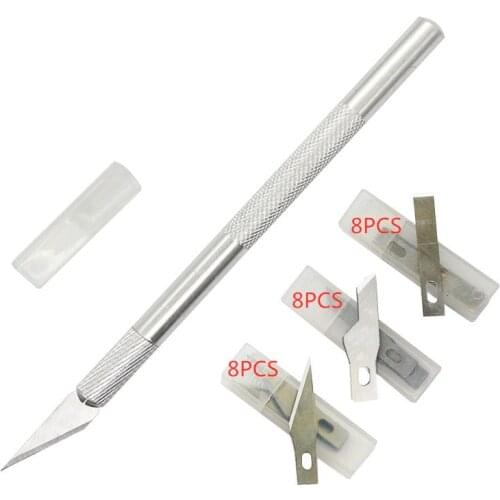 Paper cut rubber stamp carving knife student manual lesson paper cutting set mobile phone film knife art cutter