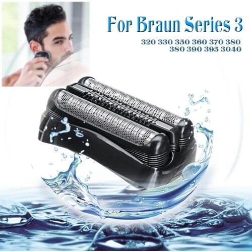 For Braun Series 3 Electric Shaver Foil & Cutter 32B 320 330 340 350 380 300s 301s 310s 3000s 3020s 70cc-4,380S-4,390cc-4