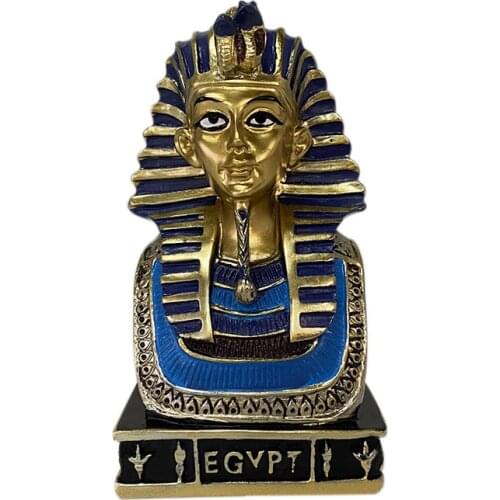 Egyptian King TUT Pharaoh Figurine Statue Ancient Sculpture Collectible Mythology Miniature Figure Egypt Decor