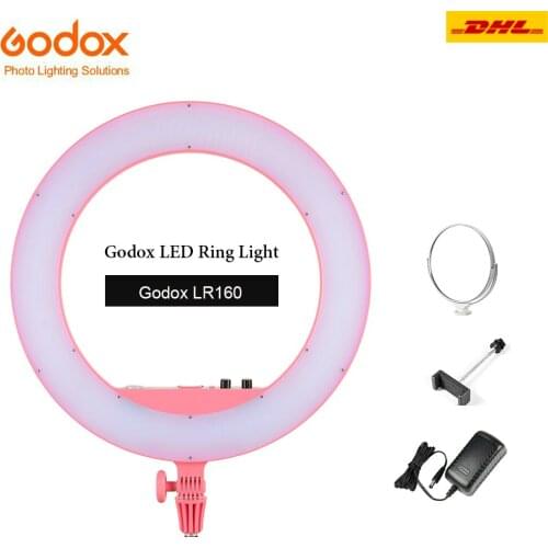 Godox LR160 Led Ring Light 3300K-8000k Photographic Lighting Photo Studio Selfie Stick Ring Fill Lightting Ringlight Photography