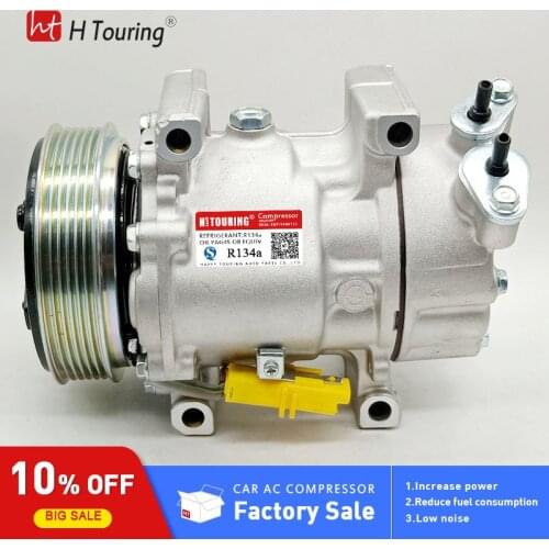 For Sanden SD6V12 6V12 A/C Compressor For Peugeot 206 307 1998-2010 96390781 9639078180 96462733 9646273380 96462738 9646273880