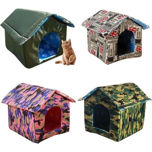 Cats Kennel Indoor Outdoor Portable Travel Puppy Mat Pet House Sofa Sleeping Bag Waterproof Nest Kennel Dogs House Pet Bed Tent