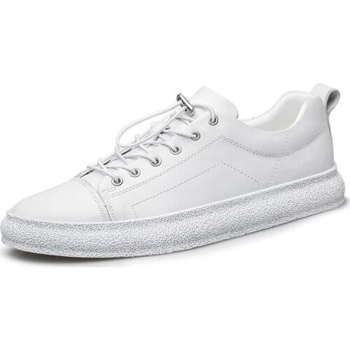 Men Sneakers Tenis Masculino Classic White Casual Shoes Stylish Platform Mens Outdoor Walking Shoes Genuine Leather Big Size 48
