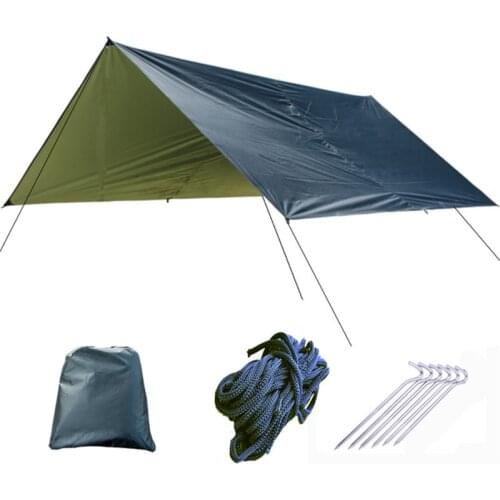 3X3 meters Light weight Oxford cloth fabric Gardon Outdoor Waterproof Sun Shelter Summer Tarp Gazebos with pegs and wind rope