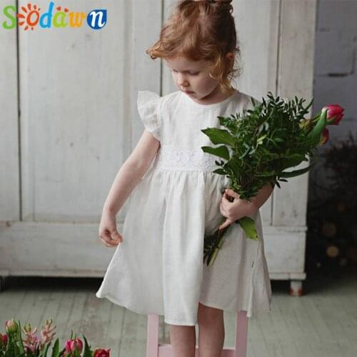 Sodawn Summer Girl Dresses Sleeveless Girls Clothes Children Clothing Kids Dresses Girl Clothing