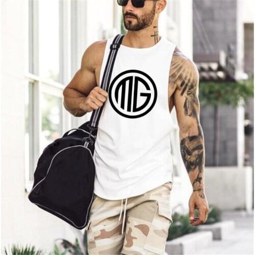 Muscleguys Gyms Bodybuilding Fitness Tank Top Men Cotton Shirt Vest Men' Tank Tops 2021 Newest Brand Sleeveless musculation