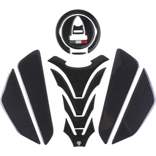 Motorcycles Carbon Tank Pad Gas Oil Decoration Sticker Protection Decals For ducati Diavel 1198 STREETFIGHTER 848 1200