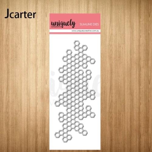 New Arrival Metal Cutting Dies Honeycomb Hole Hexagon Craft Handmade Knife Mould Blade Punch Stencils Dies Cut Scrapbook Model