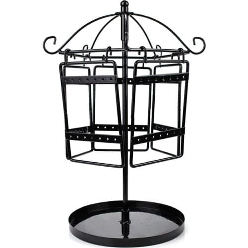 Earrings Organiser Rotating Jewellery Holder Jewellery Stand Metal Earring Necklace Bracelet Holder