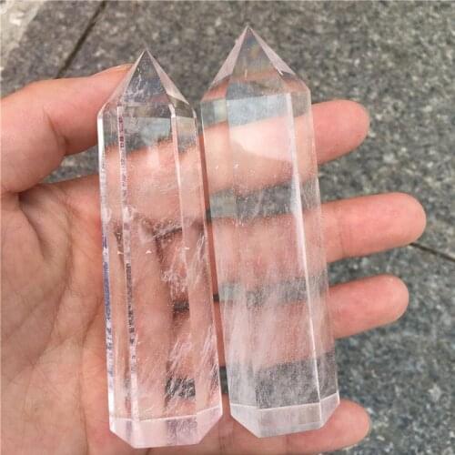 Smelting stone white clear quartz stones and crystals wand point for sale