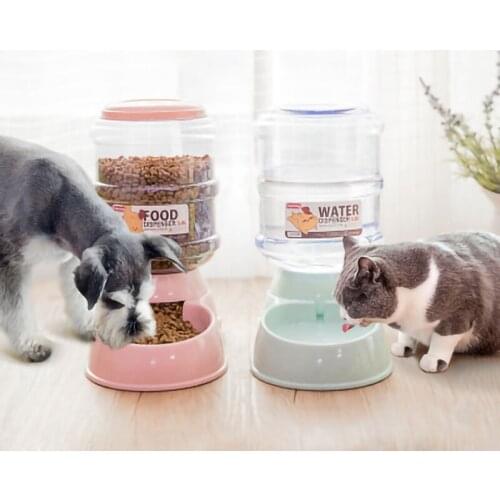 Automatic Pet Drinking Fountain Dog Bowl Large-capacity Food Storage Cat Drinking Fountain Teddy Automatic Feeder Dog Supplies