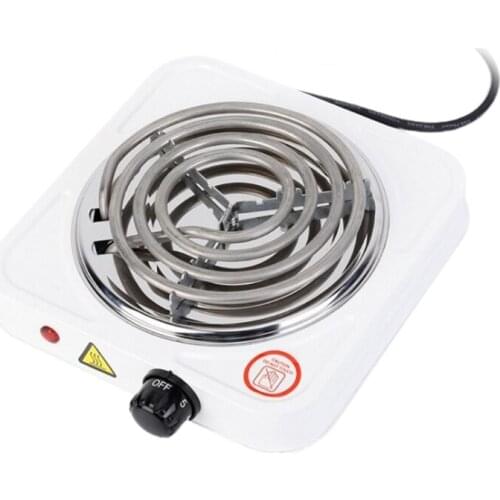 Portable Electric Iron Burner Single Stove Mini Hotplate Adjustable Temperature